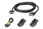 KVM cable - ATEN CABLE KIT DVI-Dd/USB/SP L:3M - 2L-7D03UDX4