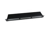 Nätverks tillbehör - Gembird NPP-C524-002 - patch panel with cable management - 1U - 19" - NPP-C524-002