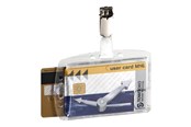 Konferens & Presentation - DURABLE Hartbox f 2 Ausweiskarten jit Clip 25er Pc - 8013-19