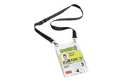 Konferens & Presentation - DURABLE Event-Namensschild A6 mit Textilband Duo 1 - 8525-01