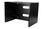 Rack chassis - StarTech.com Wall-Mount Bracket for Shallow Rack-Mount Equipment - Solid Steel - 8U cabinet - 8U - WALLMOUNT8
