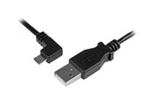 USB-kabel - StarTech.com Micro-USB Charge-and-Sync Cable M/M - Left-Angle Micro-USB - USB cable - 50 cm - USBAUB50CMLA