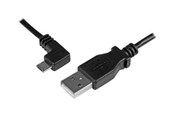 USB-kabel - StarTech.com USB A to Left Angle Micro-USB Charge Sync Cable M/M 24AWG - USB cable - 2 m - USBAUB2MLA