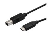 USB-kabel - StarTech.com USB C to USB B Printer Cable - M/M - USB 2.0 - USB-C cable - 3 m - USB2CB3M