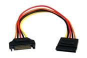 Strömkabel (intern) - StarTech.com 15 pin SATA Power Extension Cable - power extension cable - 20.3 cm - SATAPOWEXT8