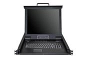 Skärm - 17" StarTech.com Rackmount KVM Console - 8 Ports with 17" LCD Monitor - KVM console - 17" - RKCONS1708K