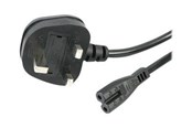 Strömkabel (extern) - StarTech.com UK Laptop Power Cord 2 Slot for UK BS1363 to C7 - power cable - 1 m - PXTNB2SUK1M