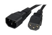 Strömkabel (extern) - StarTech.com Standard Computer Power Cord Extension C14 to C13 - power extension cable - 1 m - PXT1001M