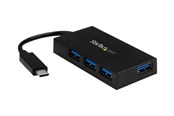 USB Hub - StarTech.com 4-Port USB-C Hub - USB-C to 4x USB-A - USB 3.0 Hub - Includes Power Adapter - hub - 4 ports USB Hub - USB 3.2 - 4 porte - Svart - HB30C4AFS