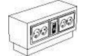 Brickor, busskärror och fästen - Thorsman Service post pos-10/5 white - 5868000