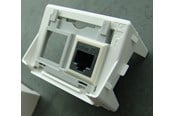 Sockel & lådor - Legrand 2x rj45 data keystone socket grey frame 3m white - 8190638