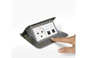 Brickor, busskärror och fästen - Legrand Popup alu 4mod - 54011