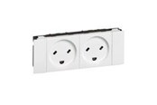 Switch-enheter - Legrand Socket edb danish standard 2p+e double - 77519