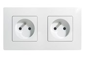 Switch-enheter - Legrand Niloe frame 2 gangwhite - 665002