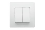 Switch-enheter - Legrand Double two switch 10a white - 664702