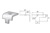 Brickor, busskärror och fästen - Wibe Beam clamp 5bk-30 hdg - 718243