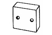 Brickor, busskärror och fästen - Wibe End plug 28d plastic - 709020