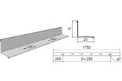 Brickor, busskärror och fästen - Wibe Dividingstrip 39/24 1.75m pre-galvanized - 718835