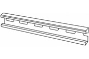 Brickor, busskärror och fästen - Wibe Mounting rail 40s hdg - 717001