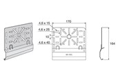 Brickor, busskärror och fästen - Wibe Junction box plate 35s hdg - 731746