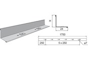 Brickor, busskärror och fästen - Wibe Div.strip 39/55 1.75m pre-galvanized - 725785