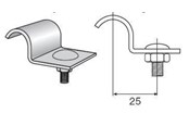 Brickor, busskärror och fästen - Wibe Profile clamp 43 hdg - 707511