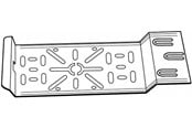 Brickor, busskärror och fästen - Wibe Junction box plate 35p pre-galvanized - 718618