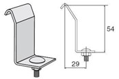 Brickor, busskärror och fästen - Wibe Profile clamp 42 aisi 316 - 725763