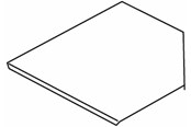 Brickor, busskärror och fästen - Wibe Cover corner piece 100mm - CSU30061002