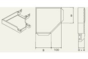 Brickor, busskärror och fästen - Wibe Corner piece 90 300mm - CSU36063002