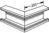 Brickor, busskärror och fästen - Hager External corner br 70130 pw - L8772PERL