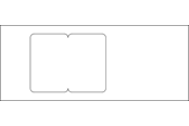 Brickor, busskärror och fästen - Hager Cover 2m 2se/br 130 perlewhite - 2SE/BR130PH