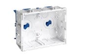 Brickor, busskärror och fästen - Hager Junction box clicline double - SC2-BRHN/BLÅ FOD