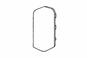 Brickor, busskärror och fästen - Tehalit End left sl 20051 m 5554 perlewhite - M5554PH