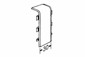 Brickor, busskärror och fästen - Tehalit Coupling plate sl 20051 m 5555 perlewhite - M5555PH