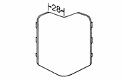 Brickor, busskärror och fästen - Tehalit External corner sl 20051 m 5552 perlewhite - M5552PH