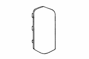 Brickor, busskärror och fästen - Tehalit End right sl 20051 m 5553 perlewhite - M5553PH