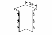 Brickor, busskärror och fästen - Tehalit Internal corner sl 20051 m 5551 perlewhite - M5551PH