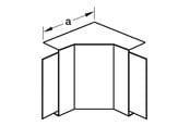 Brickor, busskärror och fästen - Tehalit Inner corner lf/lfh 30045 ph - M6181PH
