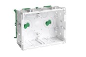 Brickor, busskärror och fästen - Hager Junction box clicline double br - SC2-BR/GRØN FOD