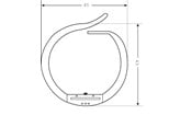 Brickor, busskärror och fästen - Tehalit Vk-flex l2242 grey adhesive - L2242