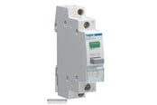 Komponenter för switchboxar och skåp - Hager Latching 1no pushbutton + green led 230v - SVN413