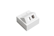 Sockel & lådor - Leviton data outlet 2xkeystone white - E5100375