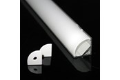 Brickor, busskärror och fästen - DEVELTRON Alu profil 2 with opal cover - 2.5 m - LM27102