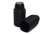 Tillbehör (Fästen, uttag etc.) - Teknisk Belysnings Industri E14 lampholder m10 threaded shell black - 300B0108