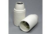 Tillbehör (Fästen, uttag etc.) - Teknisk Belysnings Industri E14 lampholder m10 threaded shell white - 300B0107