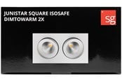 Lampor - SG Armaturen Junistar square isosafe dimtowarm white 2x7w - 901261