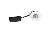 Lampor - Scan Products Luna lp 230v dimmable flicker free 6.2w 4000k cri95 ip44 matt white round - 10121