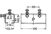 Brickor, busskärror och fästen - Nord Tech Joint clamp - 0310050