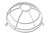 Rörelsesensorer och skymningsbrytare - B.E.G. Wire basket for occupancy detector pd1/2/3/4 - 92199